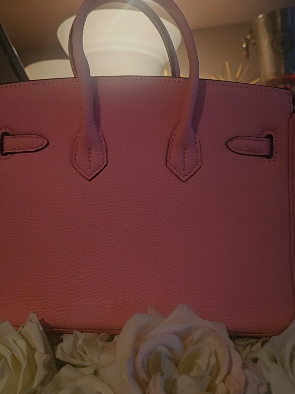 Pink handbag